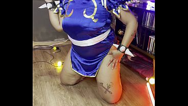 Chubby Girl Chun-Li Photoshoot Making Of Thick Curves Cosplay Behind Scenes