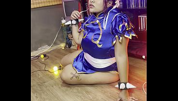 Chubby Girl Chun-Li Photoshoot Making Of Thick Curves Cosplay Behind Scenes