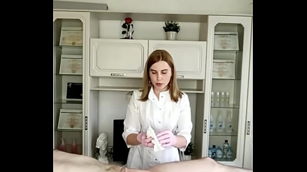 unusual depilation by SugarNadya for a client with a protective cap on his penis