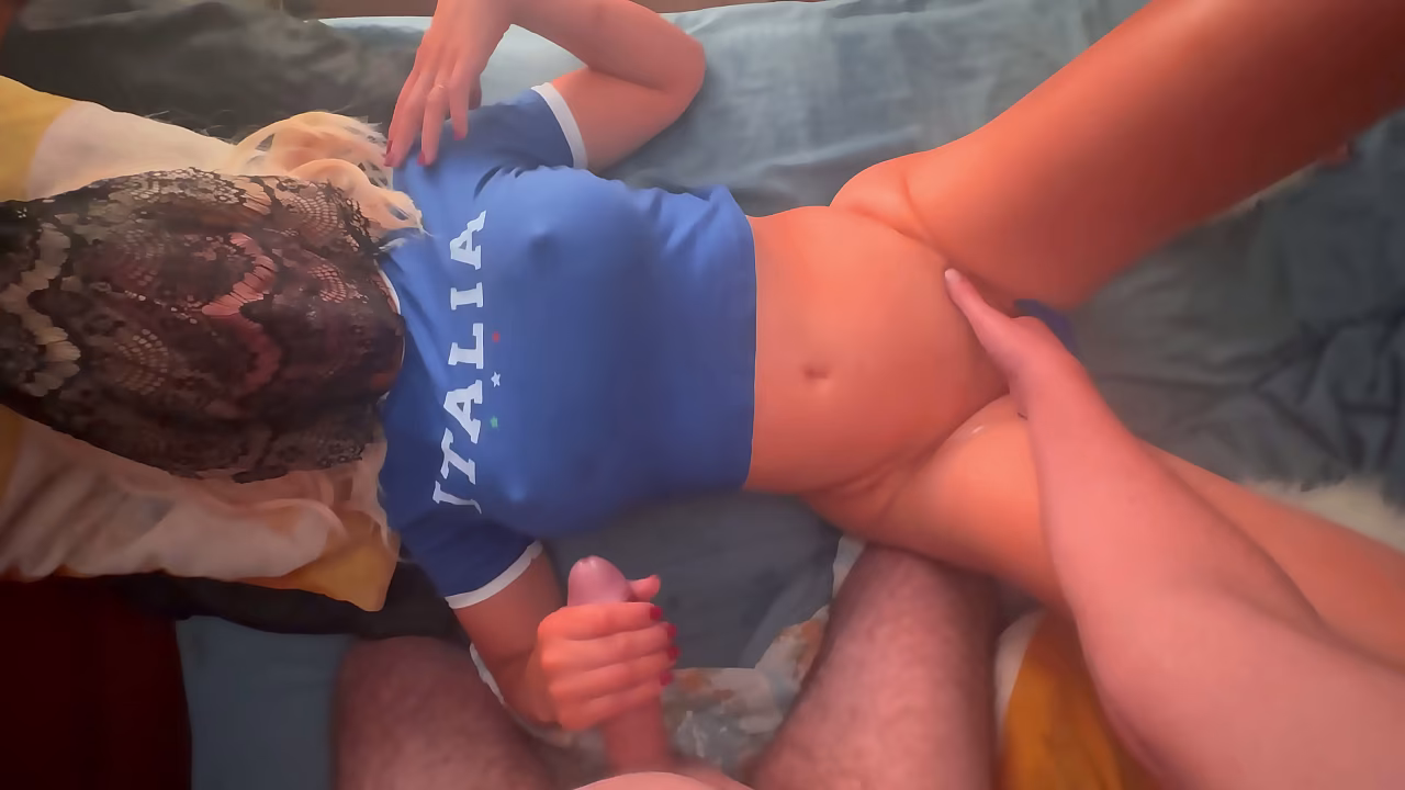 My friend asks me to give him a good handjob and he cums on my body and I do too.