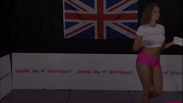 Bra and Panties Match (Strip-Wrestling Match) w, Loser gets strapped in a nappy (diaper)!! ~ Chrissy Morgan vs Tammy Pink