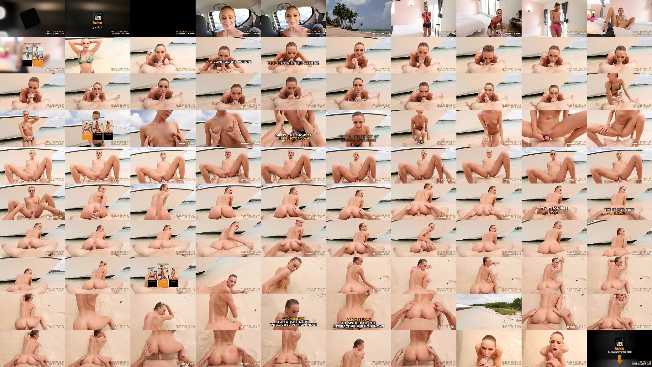 Fucking your hot girlfriend Emma Hix on the beach POV 预览图