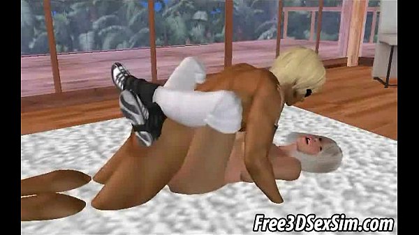 Foxy 3D cartoon blonde hottie getting fucked hard