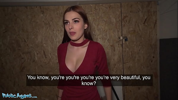 Download Video - Public Agent Hot Italian Redhead Mini Vamp Rides Big Cock in a Basement