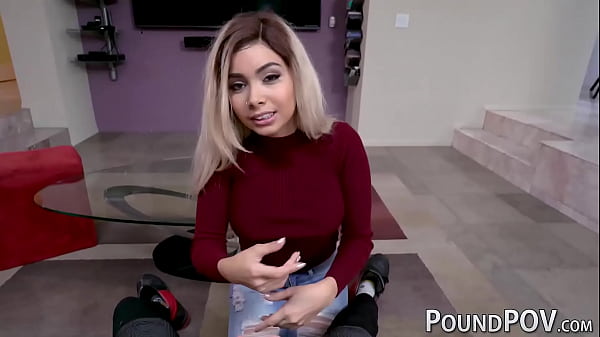 Young vixen is amazed by the length of this hard cock
