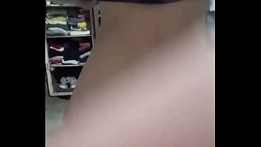 We are hiding in the room having sex and they almost discover us