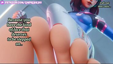 Under The Bratty Gamer's Feet (ft Dva) - Femdom JOI