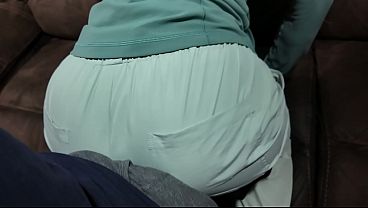 White girl ass worship after Skiing POV