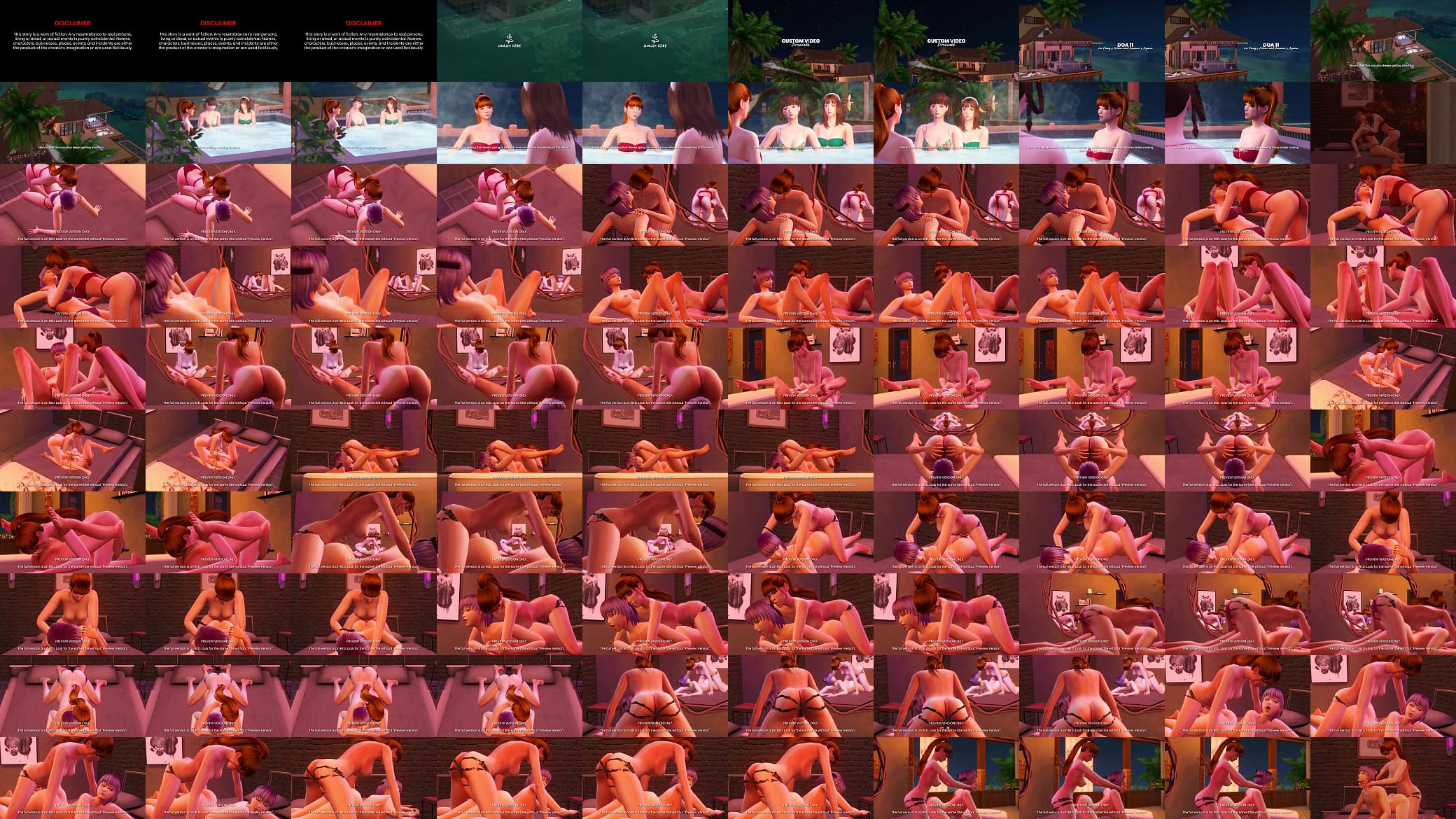 DOA 11 - 3d Hentai - Preview Version 预览图