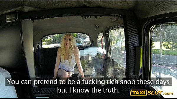 Huge boobs blonde amateur Valerie fucked a driver in his cab