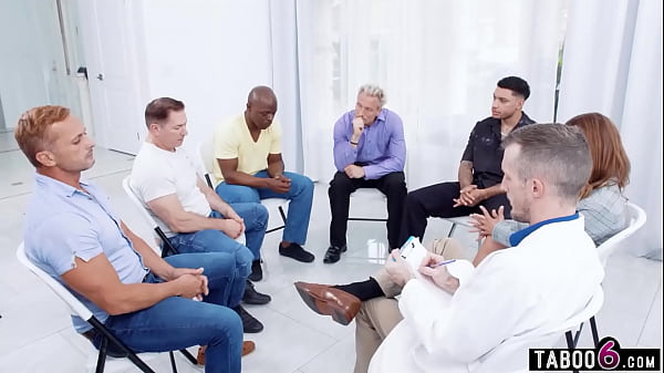 Download Video - Widow Support Group turns into a DP gangbang with female doctor Jesse Pony