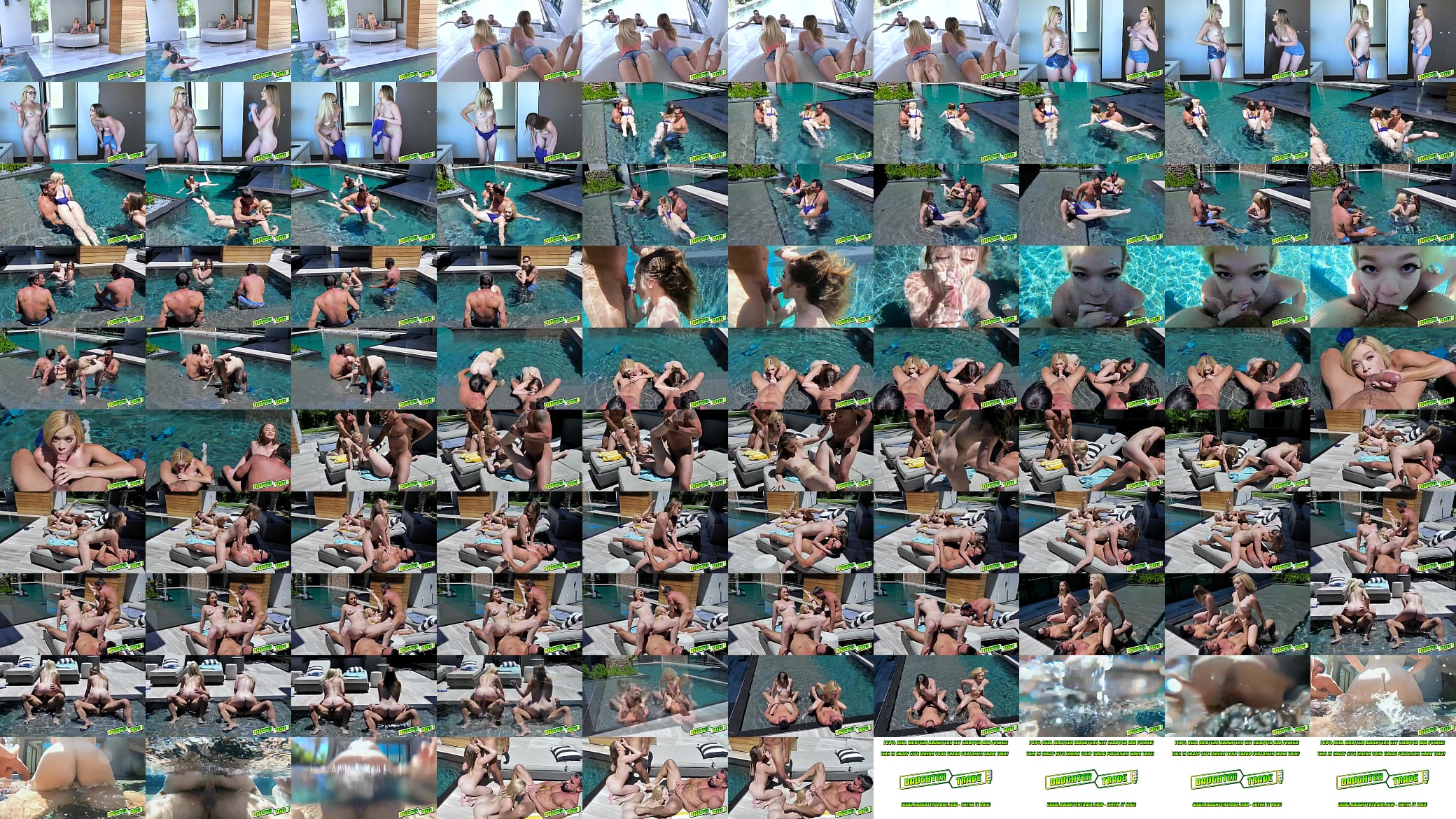Outdoor pool sex with sexy stepdaughters 预览图