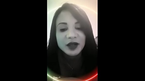 Bianca on live stream with her fans.