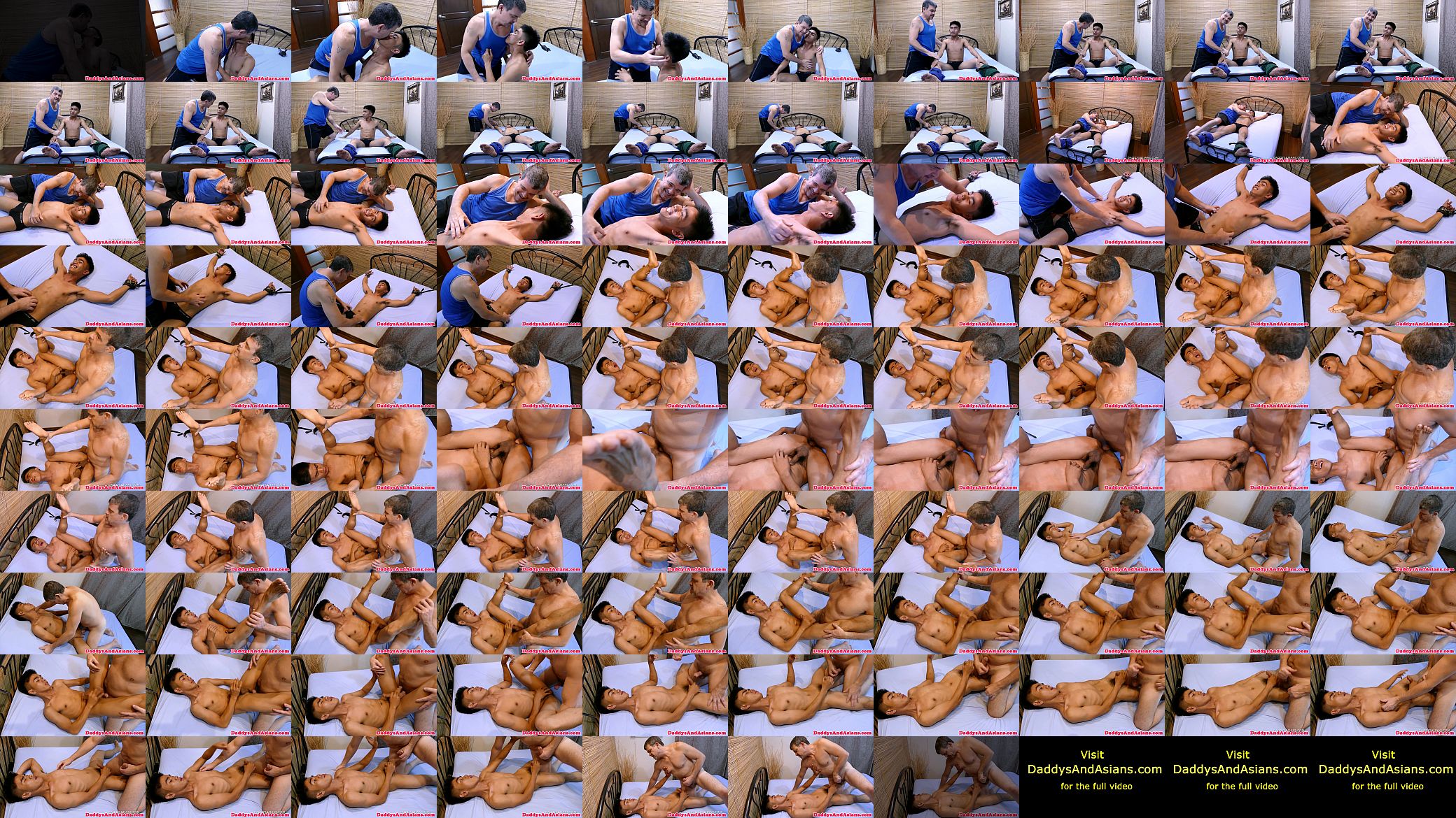 Restrained pinoy twink tickled by daddy 预览图