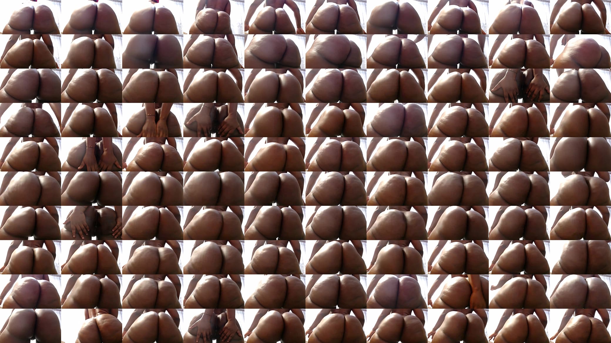 Ebony Ass Close Up: Real Organic Pear Shaped African Big Booty Thick Bitch With Juicy Cum Swallowing Fat ASS Cheeks 预览图