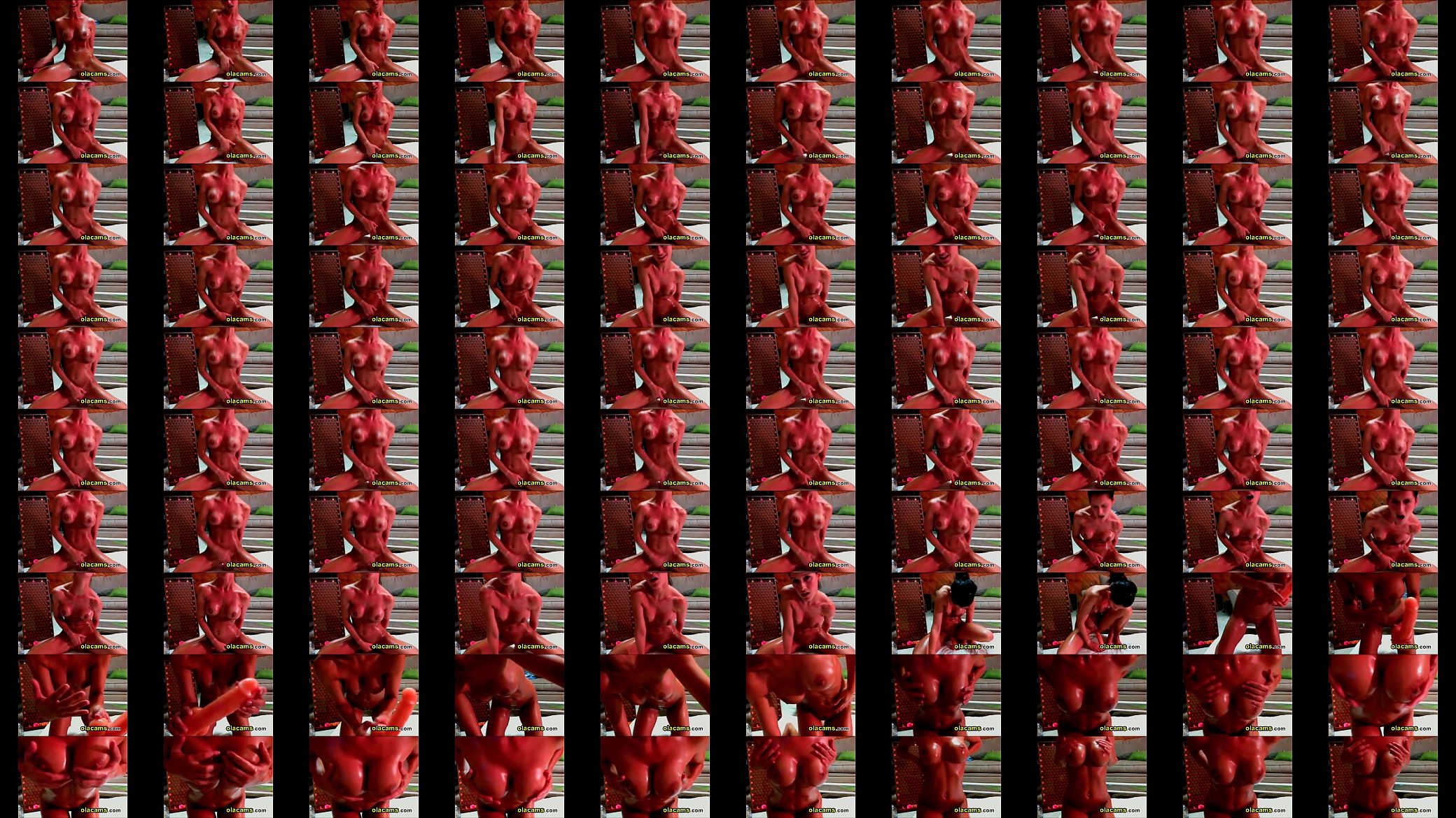 Sexy teen body-oiled ride dildo webcam 预览图