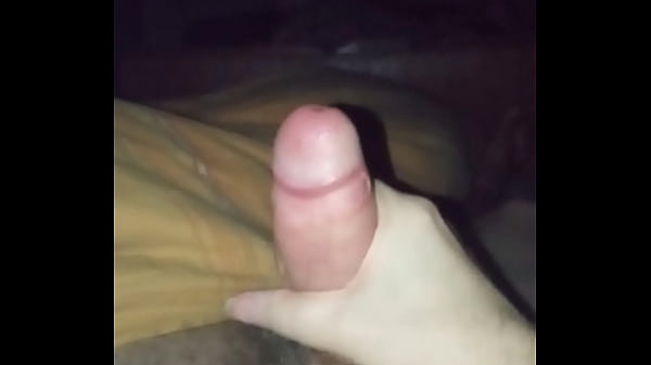 Playing with me cock in bed