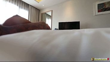 JohnTronX - Incredible tattooed babe rides my dick in POV fashion