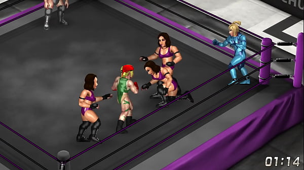 Fire Pro Wrestling World 18 Ryona Cammy and Samus