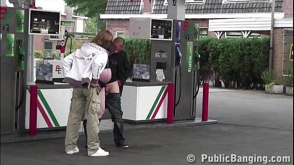 A very pregnant girl in public street sex gang bang threesome orgy