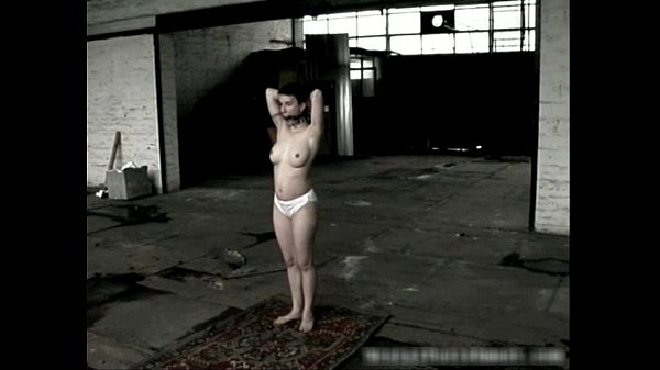Petite horny sexy tied and Led as a Dog