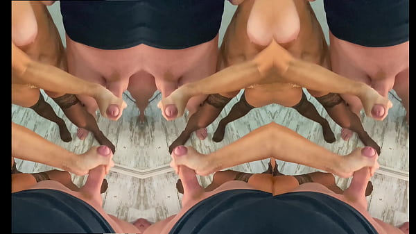 BDSM handjob gilf cumshot .