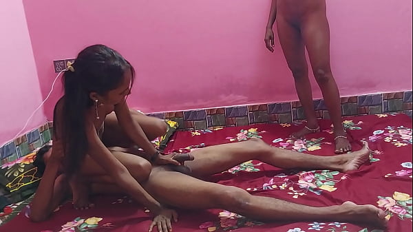 Hanif and Mst Sumona and Popy khatun - Two Step Sister with fuck her A brother threesome Sex Video Deshi