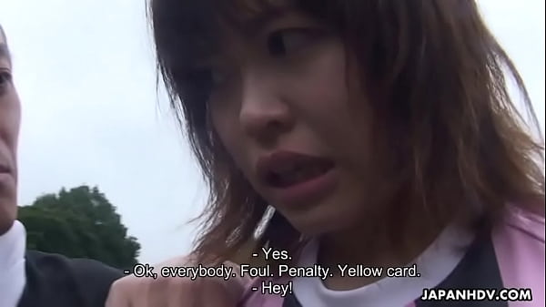 Download Video - Asian soccer player gets a yellow card and a cock