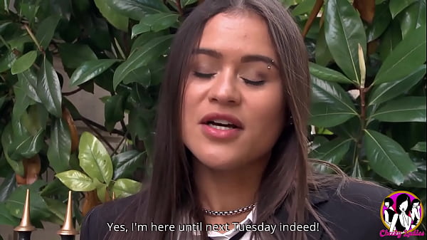 Stunning slut Alice Axx with hairy pussy and big natural tits comes to Paris for a deep sodomy