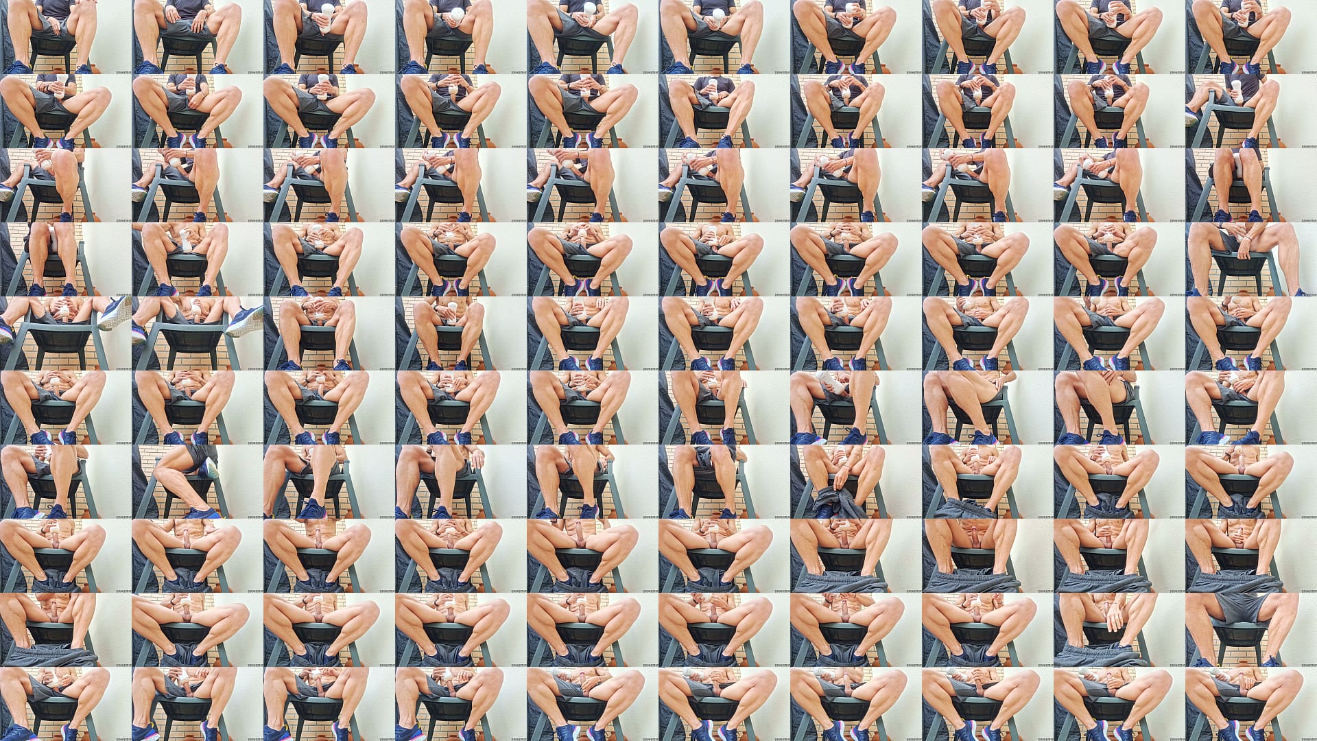 Risky Public masturbation in a chair - cum inside fleshlight 预览图