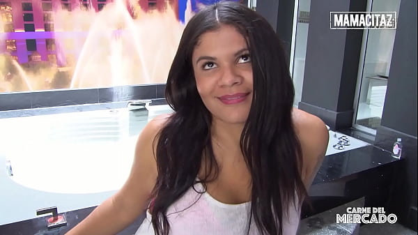 Busty 18Yo Latina Vick Valencia Oiled Up and Drilled Deep by Stranger - CARNE DEL MERCADO