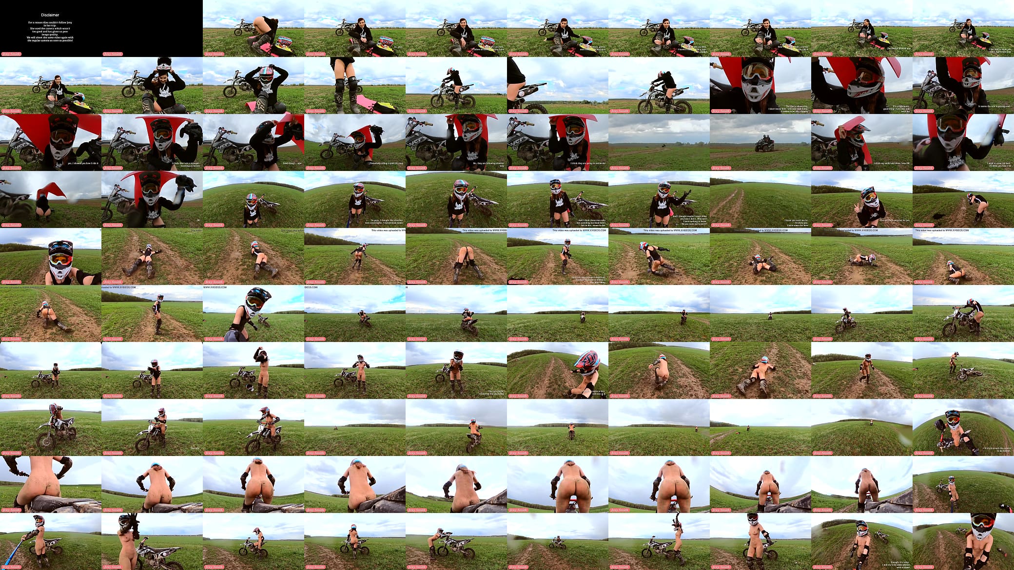 Naked woman riding a Dirt Bike 预览图