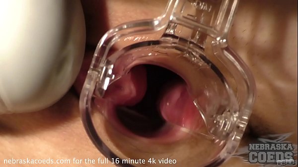 sexy nurse riki gyno speculum play gaping ginger pussy with closeups of pussy walls