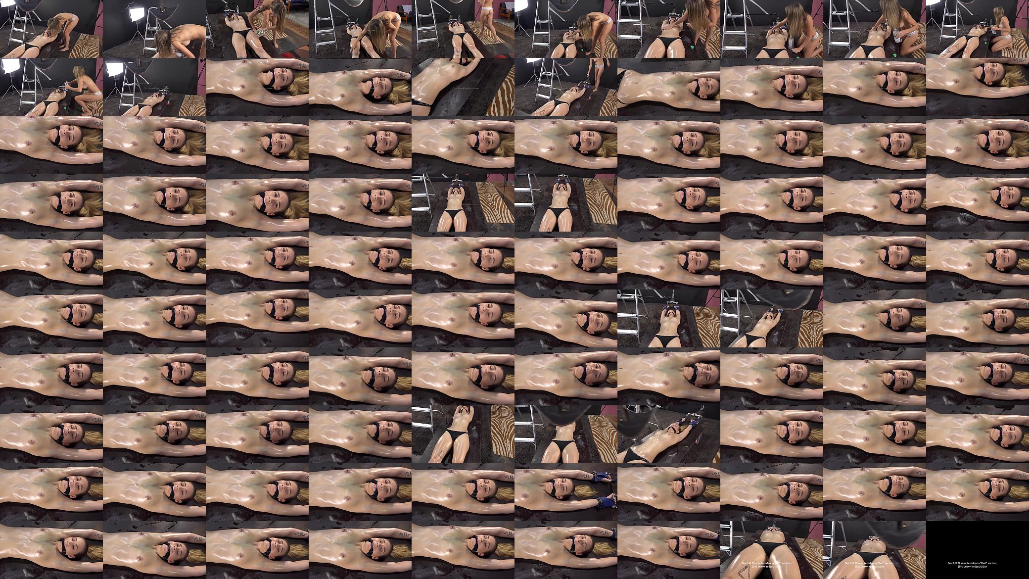 Tattooed Model Shackled and t./Cut by Pendulum Short Version  No &#039;b.&#039; 预览图