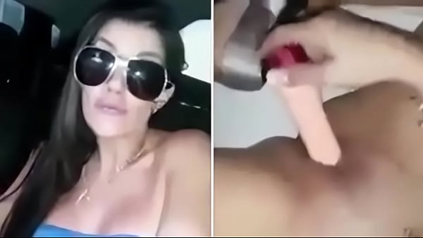 Greedy caught with dildo