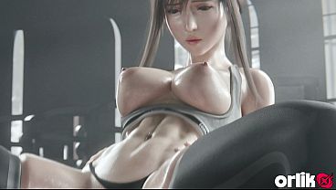 Tifa Lockhart x Cloud Strife - Gym Training Turns Into Hard Fuck with Creampie & Squirt 3D Animation