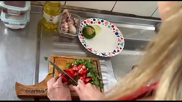 I arrived from the barracks and she was making lunch and we ended up having sex