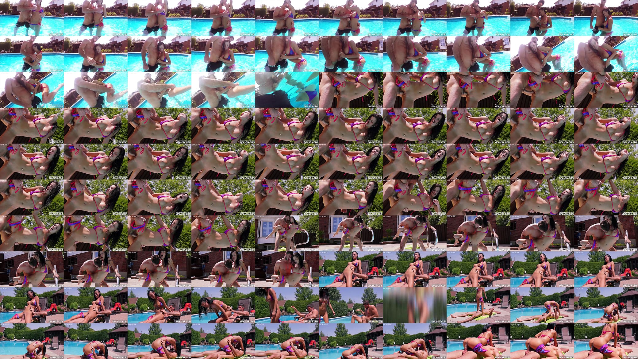 Amy Lee have some daydreaming next to the pool 预览图