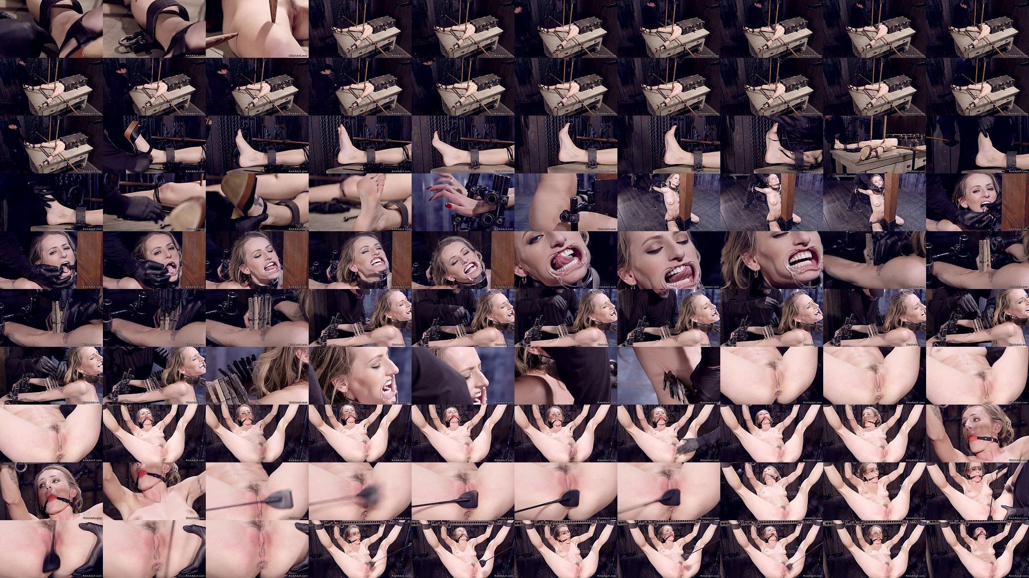 Shackled blonde tormented with stakes 预览图