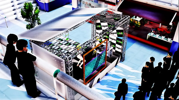 Download Video - Gumi Naked Show In The Shopping Mall - &lbrack;A&rsqb;ddiction MMD by ruka gurui