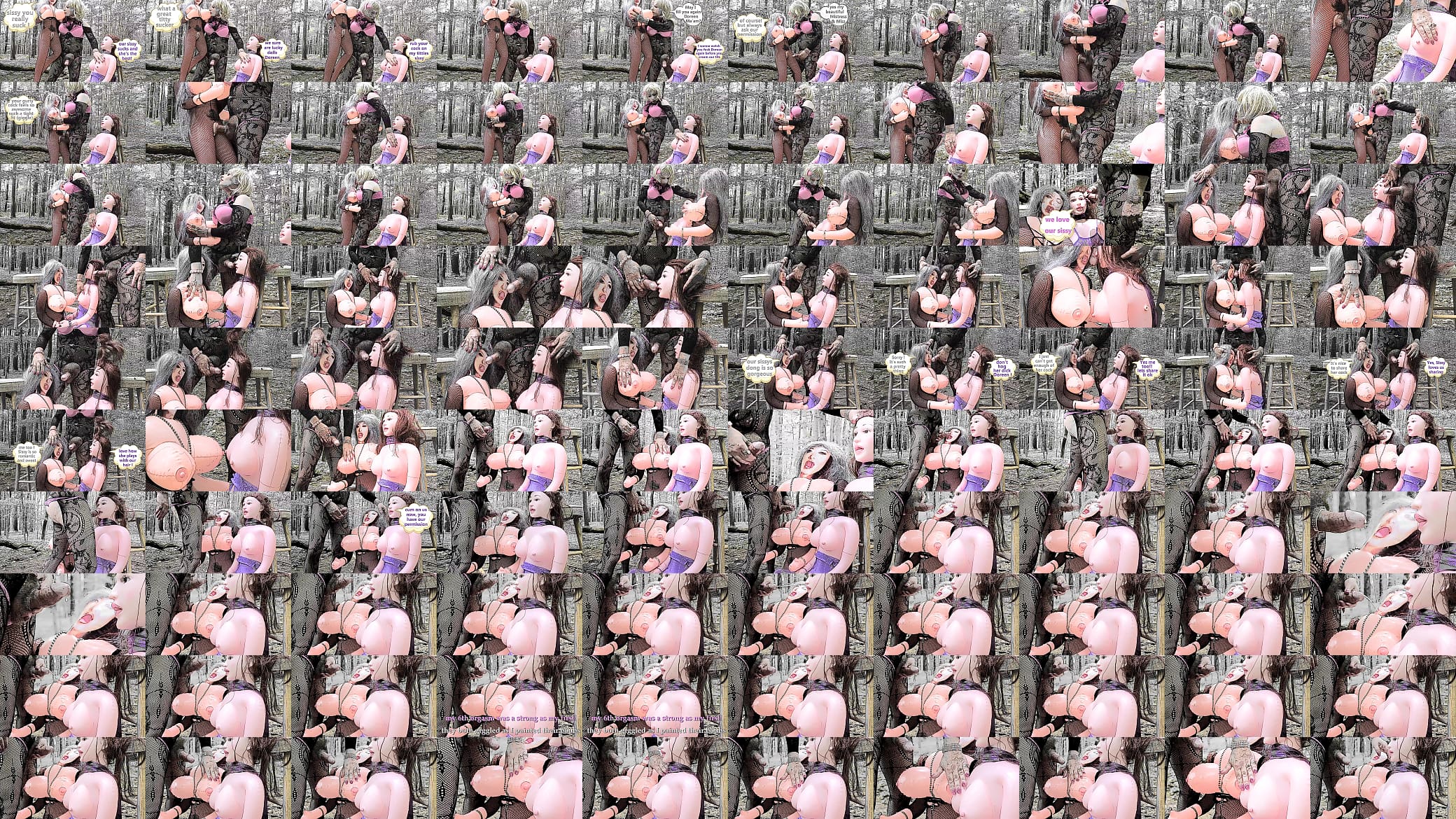 Sissy romancing 2 blow-up dolls part 6 cartoon slideshow 预览图
