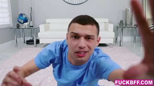 Stepbros big cock interrupted cute teens BFFs movie night