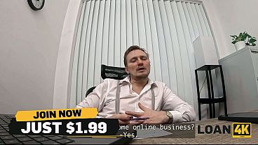 LOAN4K. This Horny Blonde is fucking her Loan Officer in the Office
