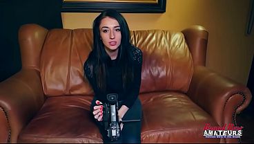 Olyssia Tiny Brunette Ryann Petite Coed Double BJ Gagging Passion!