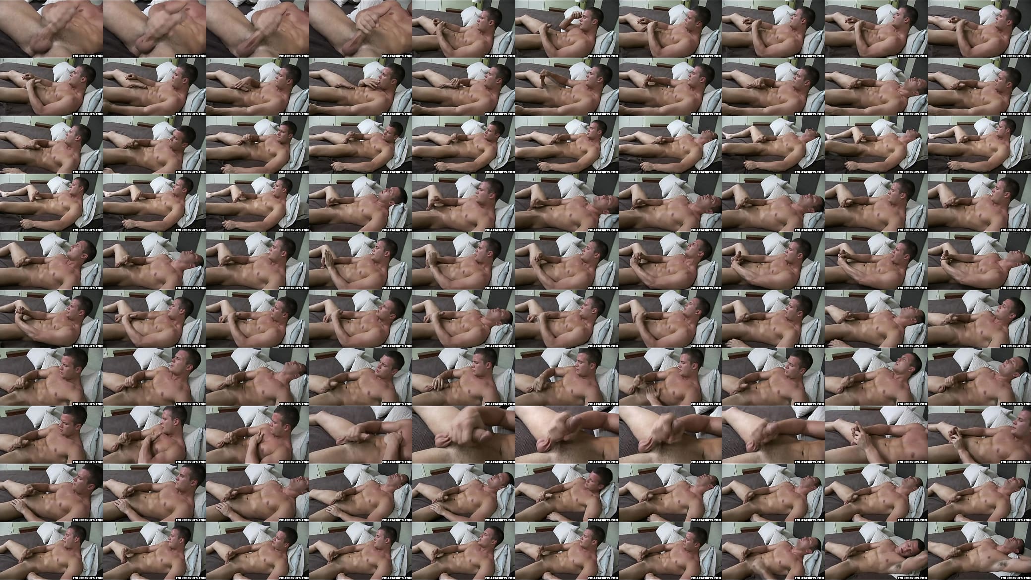 Amazing hot hunk from college pleasuring his body and jerking 预览图