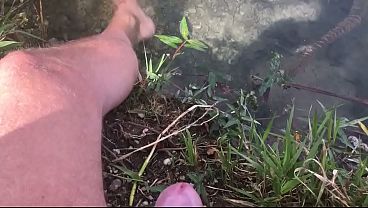 cumshot outdoors 5