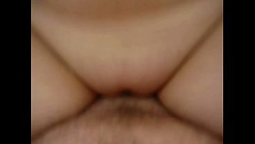 Thick girlfriend with big tits rides cock