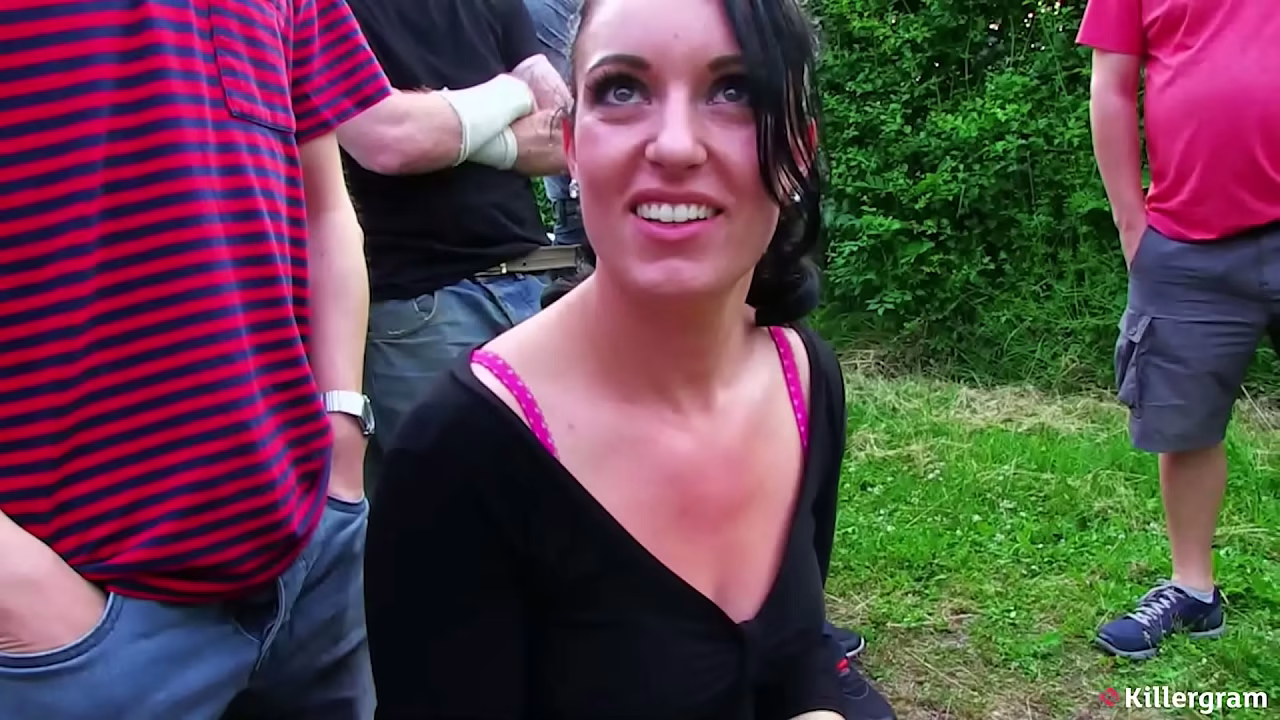 KILLERGRAM - Jasmine Lau&rsquo_s Dogging Debut: Sexy Babe Sucks Off A Gang Of Hungry Cocks To Cum-Filled Completion