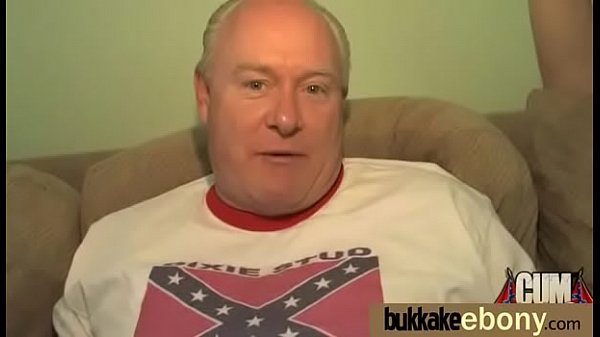 Hot ebony bukkake gangbang 5