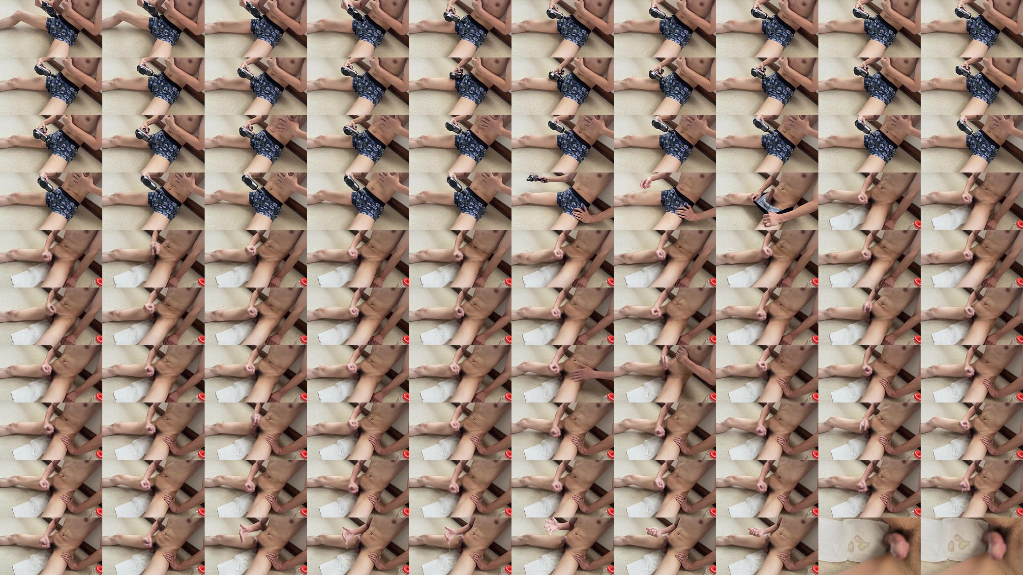 Japanese Man Caught in Intense, Sweaty Masturbation 预览图